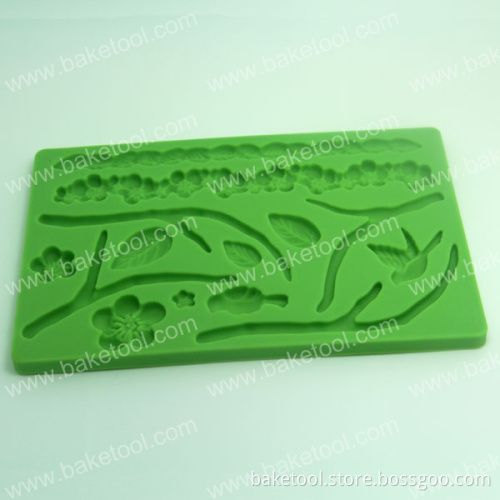 Food Grade Peach Blossom Silicone Mold for Cake Fondant Decoration